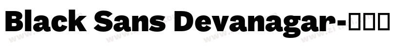 Black Sans Devanagar字体转换